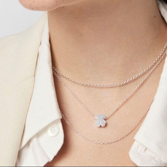 NWT TOUS Sweet Dolls Bear Sterling Silver Choker Necklace​​​​​ - Picture 6 of 10